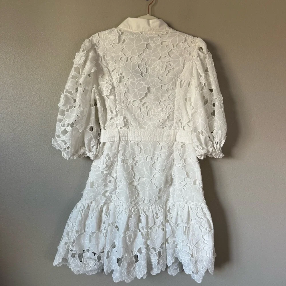 En Saison Ottis Cutwork Floral Mini Dress - Picture 7 of 8